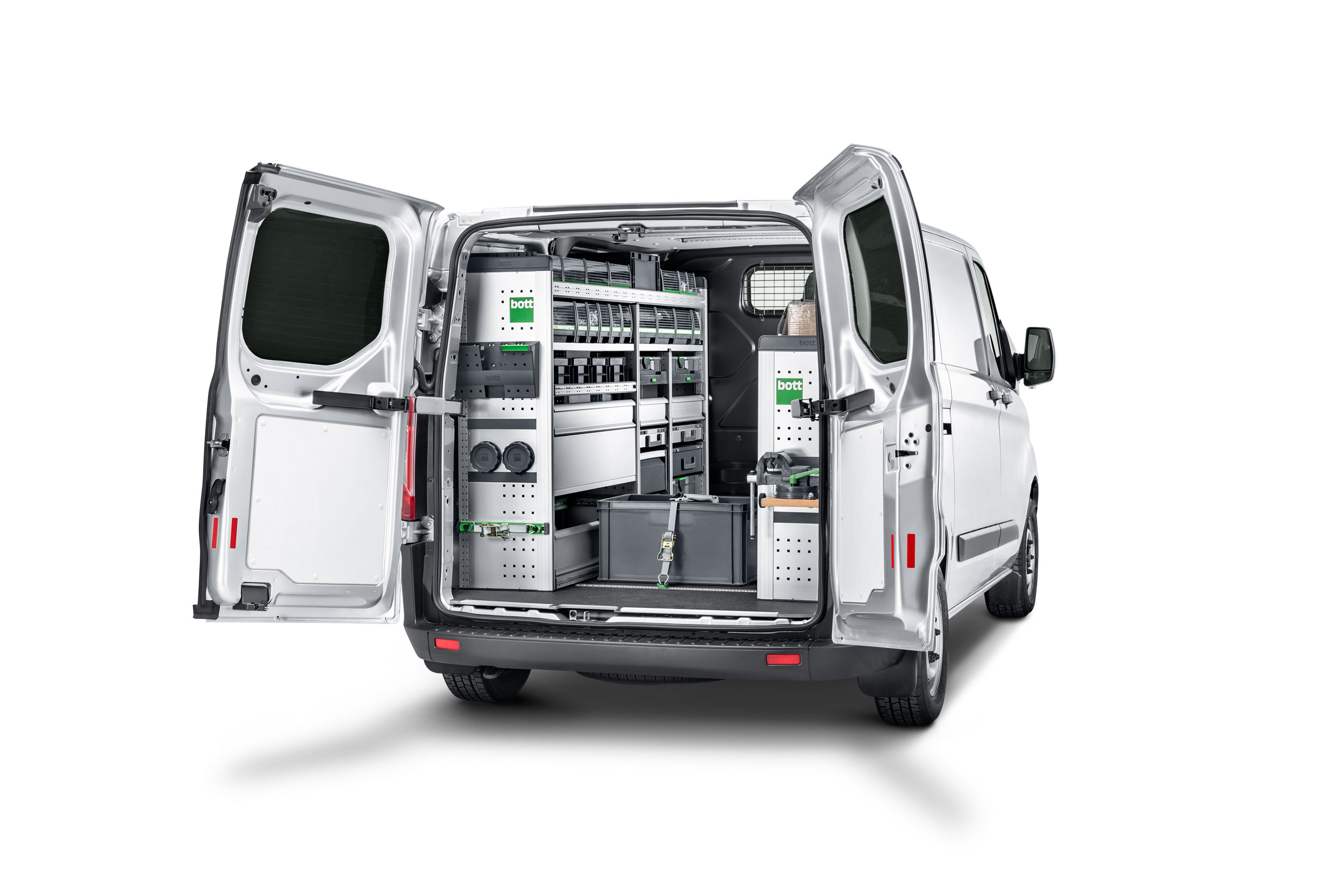 van racking for medium vans: Transporter shelving systems